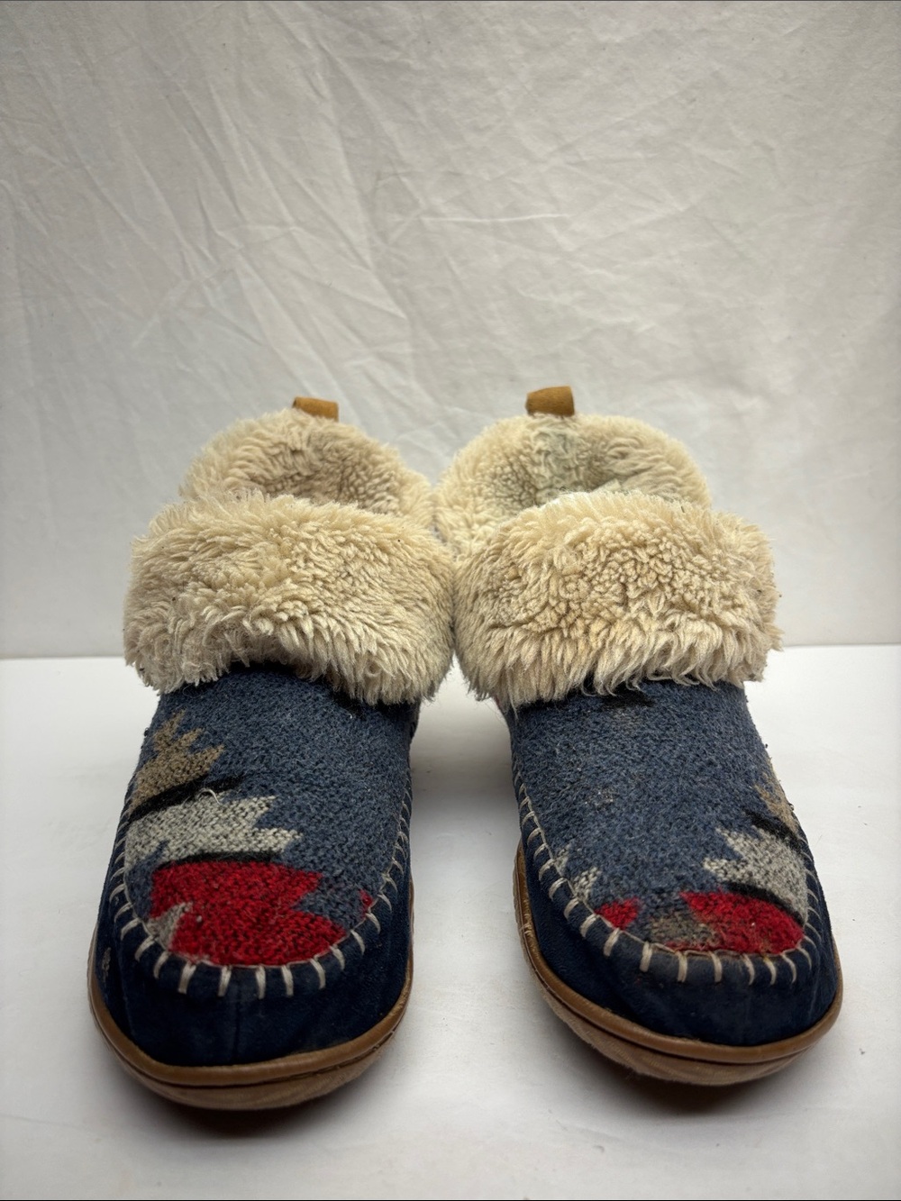 Dearfoams Cozy Patterned Women's Slip-On slippers women’s SZ 7-8, box 83